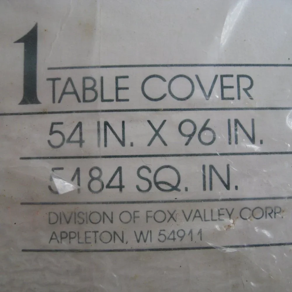 NOS Vintage Artfaire Paper Table Cover Reindeer Cartoon Christmas Party 54